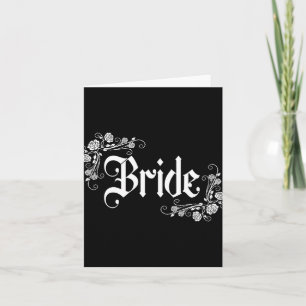 Bride Bridesmaid Let's Go Girls 2024 Gothic Bachel Card