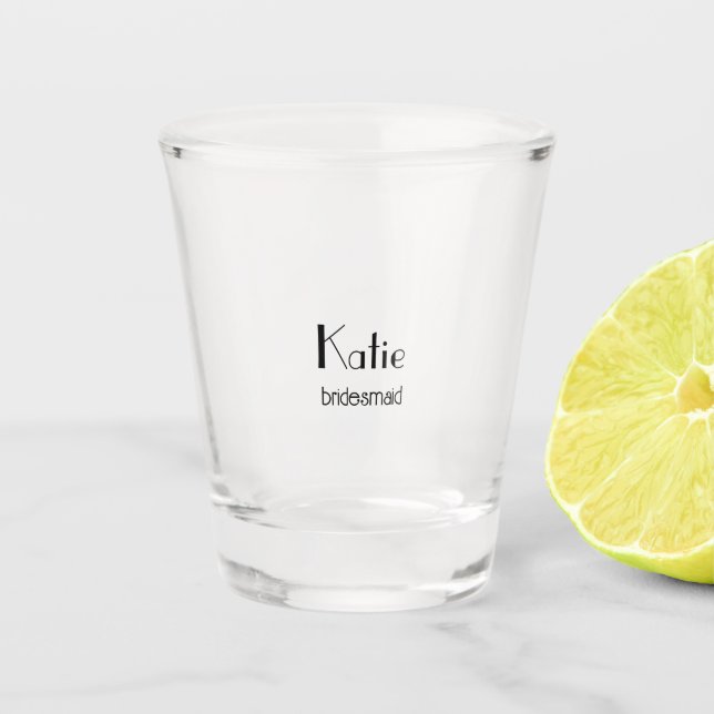  Bride & Bridesmaid  Shot Glass (Front)