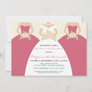Bride & Bridesmaids Bridal Brunch Invite (blush)