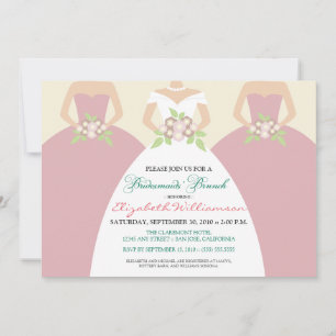 Bride & Bridesmaids Bridal Brunch Invite (blush)