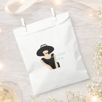 Bride & Bridesmaids Lady & Hat Bridal Shower Party Favour Bags