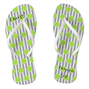 BRIDE & Bridesmaids Limes & Fiesta Shower Party Jandals