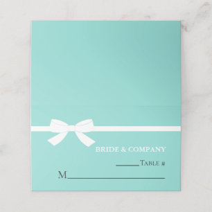 Bride & Bridesmaids Personal Thank You Party Table Place Card