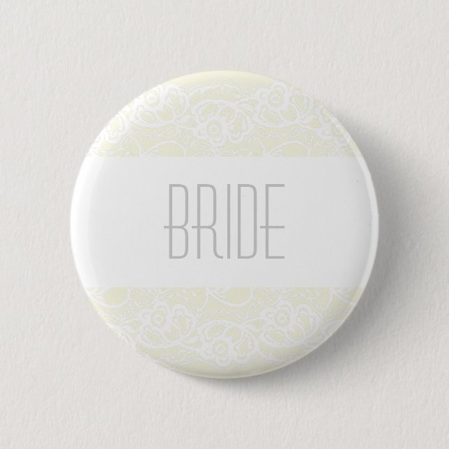 Bride Button v2 - Choose your own colour! (Front)