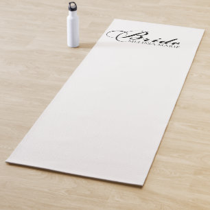 Bride Calligraphy Script Yoga Mat