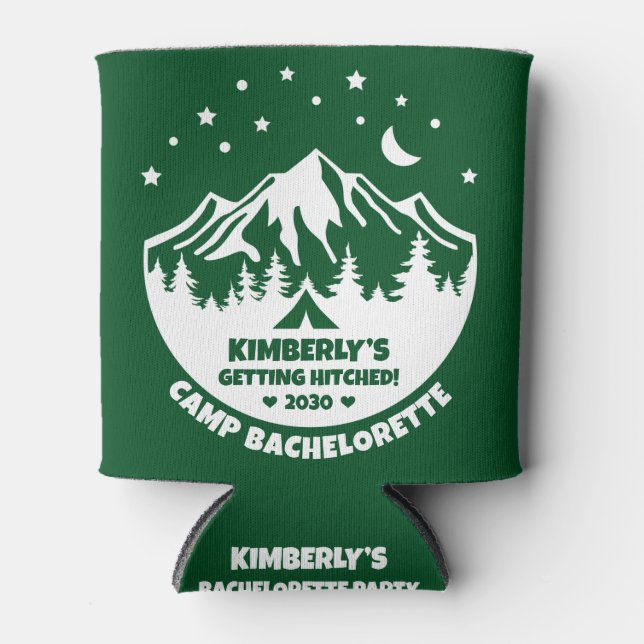 Bride Camp Bachelorette Party Can Cooler (Front)