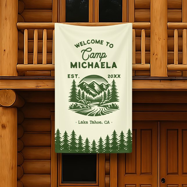 Bride Camp Bachelorette Retro Welcome Banner (Creator Uploaded)