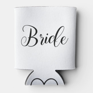 Bride Can Cooler with Customisable Initial