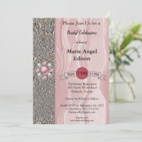Bride Celebration Foil & Dusty Rose Silk, Pearls I