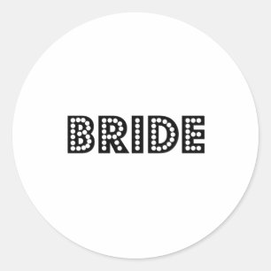 Bride Classic Round Sticker