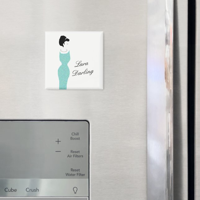 BRIDE & CO Darling Personalise Shower Party Favour Magnet (In Situ (Fridge))