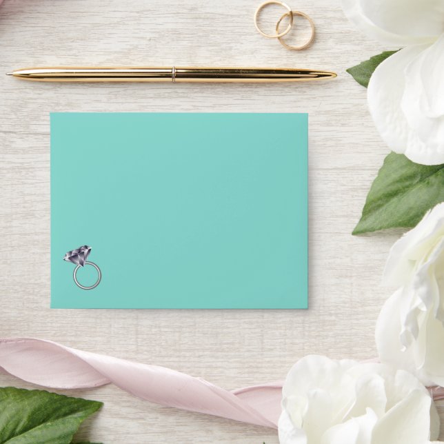 BRIDE & CO Diamond Rings Bridal Shower Party Envelopes (Wedding)