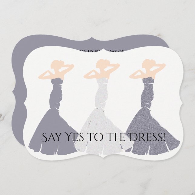 BRIDE & CO Lavender Be My Bridesmaid Bridal Party Invitation (Front/Back)