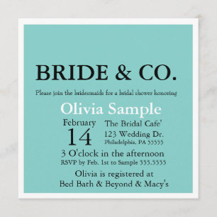 Bride & Co. Shower Invitation