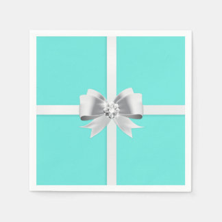 Bride & Co. Turquoise/Teal Bridal Party Napkins