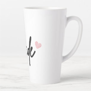 Bride Coffee Mug - Pink Heart Script Bridal Mug