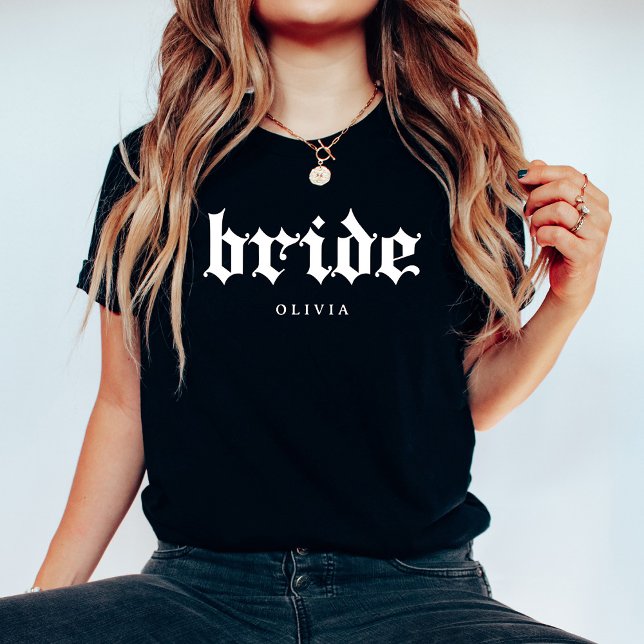 Bride | Cool Gothic Text Tri-Blend Shirt (Creator Uploaded)