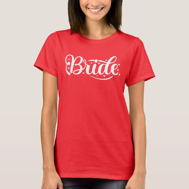 Bride Cool Hen Do Bachelorette Party design T-Shirt (Front)