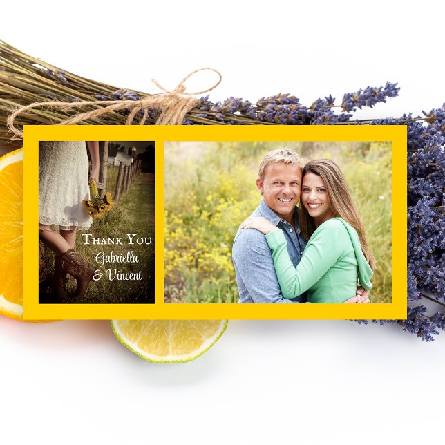 Bride, Cowboy Boots, Sunflowers Wedding Thank You (Creator Uploaded)