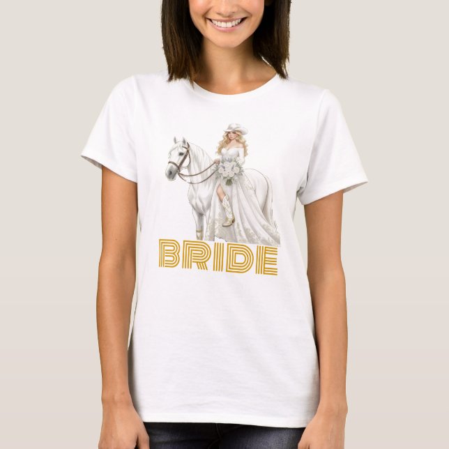 bride cowgirl T-Shirt (Front)