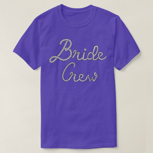 Bride Crew Beach Wedding T-Shirt (Design Front)