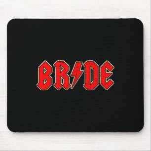 Bride Crew Rock Roll Gothic Halloween Party Gift F Mouse Pad