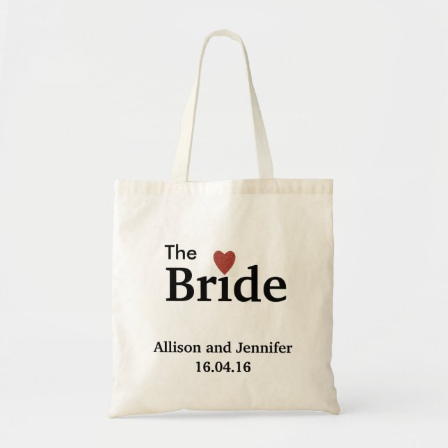 Bride Customised Tote Bag (Front)