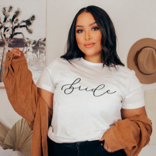 Bride Cute Script Bachelorette/Bridal Party Shirt