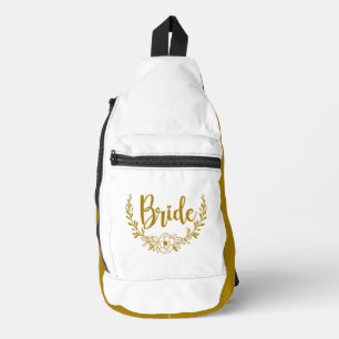 BRIDE Dark Gold White  Sling Bag