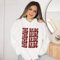 Bride Dark Red Customised Matching Bridal Party