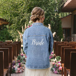Bride Denim Jacket<br><div class="desc">Gorgeous Bride denim jacket. Perfect for picture with the Bridal Party!</div>