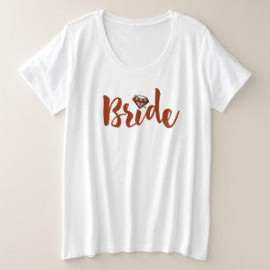 Bride Diamond Plus Size T-Shirt