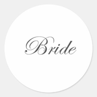 Bride Edwardian AH2010 Classic Round Sticker