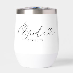 Bride Elegant Script with Trendy Heart