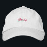 Bride Embroidered Hat<br><div class="desc">Celebrate your wedding,  and let the world know you're the bride,  with this stylish hat!</div>