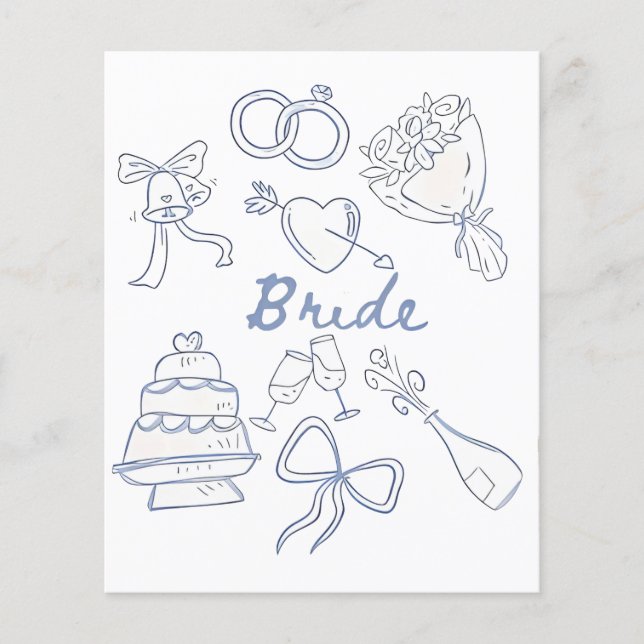 Bride Engagement Wedding Couples Husband Wife Flyer (Front)