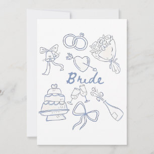 Bride Engagement Wedding Couples Husband Wife Invitation