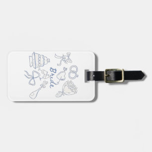 Bride Engagement Wedding Couples Husband Wife Luggage Tag