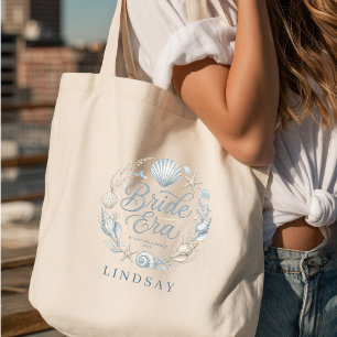 Bride Era! Elegant Beach Bride Seashell Tote Bag