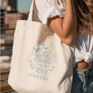 Bride Era! Elegant Beach Bride Seashell  Tote Bag