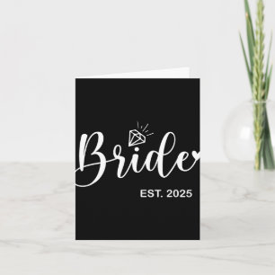 Bride Est. 2025 Bridal Wedding Matching Gifts Woma Card