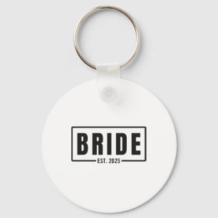 Bride Est. 2025 Future Wife Engagement Bachelorett Key Ring