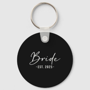 Bride Est. 2025 Matching Getting Ready Bride Groom Key Ring