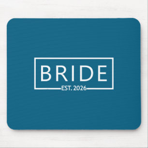 Bride est 2026 bridal shower wedding bachelorette mouse pad