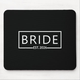 Bride est 2026 bridal shower wedding bachelorette mouse pad