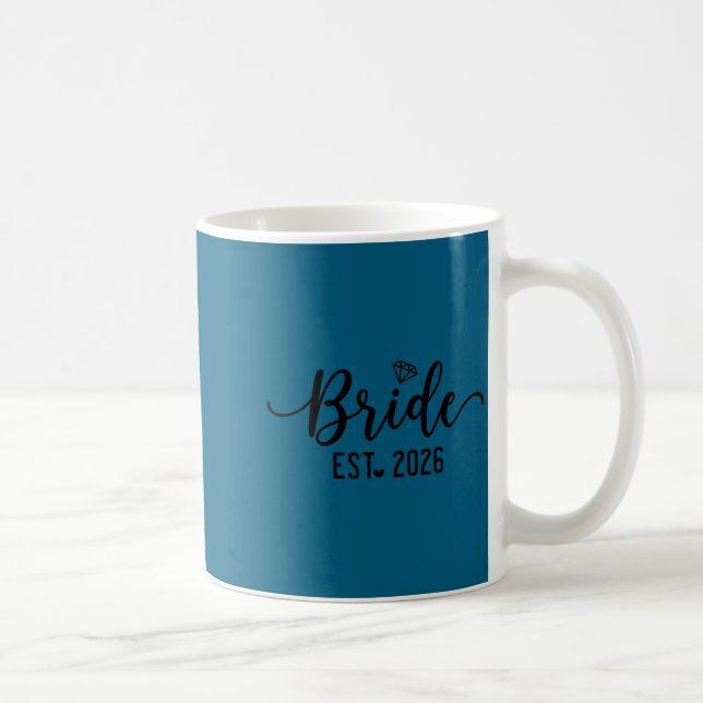 Bride est 2026 bride and groom 2026 matching coffee mug (Right)