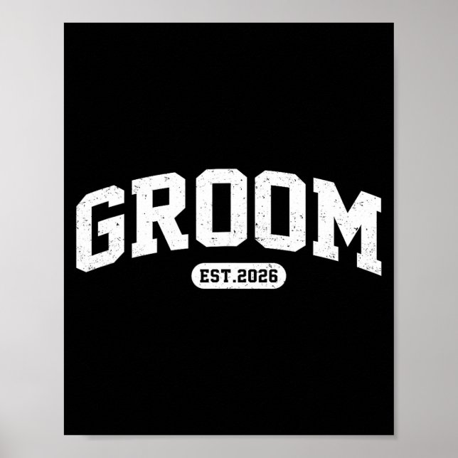 Bride est 2026 bride and groom 2026 matching poster (Front)
