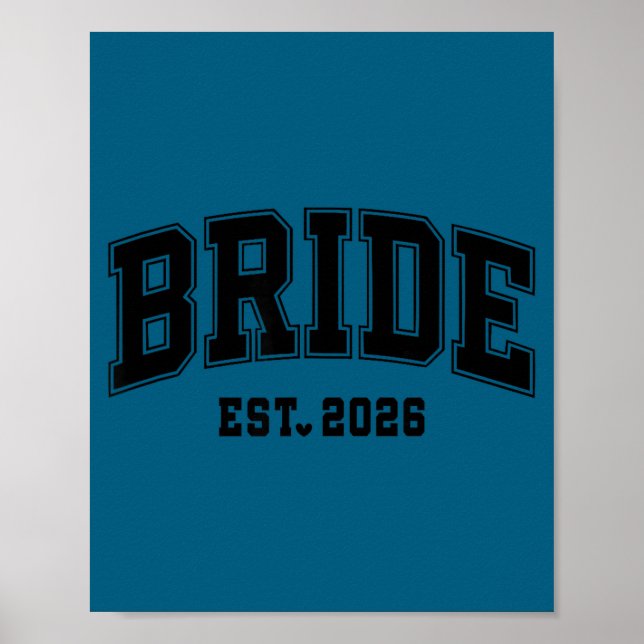 Bride est 2026 groom bride 2026 matching poster (Front)
