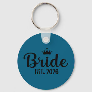 Bride est 2026 groom bride matching engagement key ring