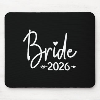 Bride est 2026 married wedding bridal party mouse pad